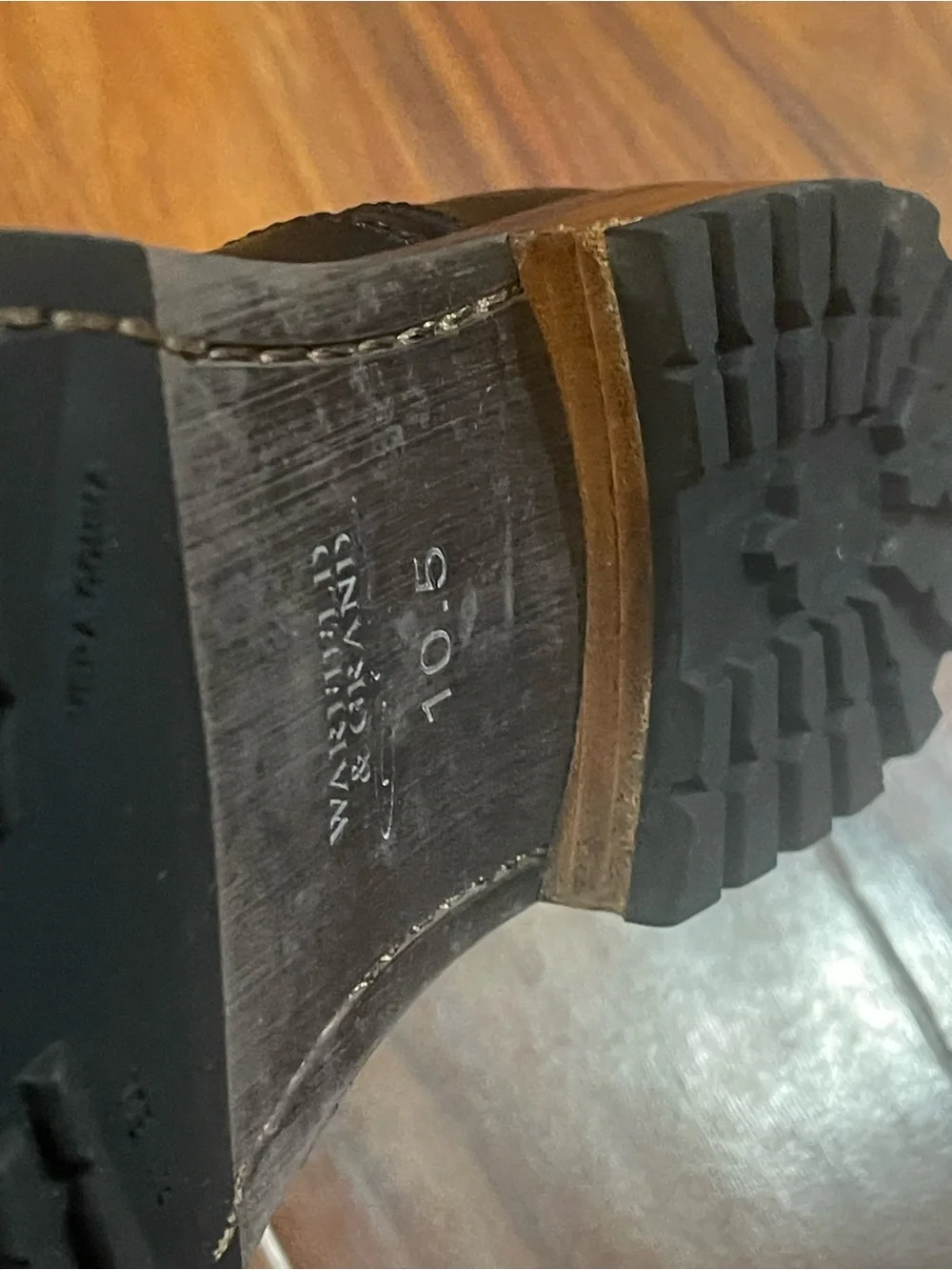 Warfield & Grand Black Leather Lace-Up Men’s Boots Mans size 10.5 Styles # 72799